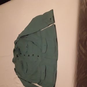 Talbots XL 4-pocket Teal Green jacket